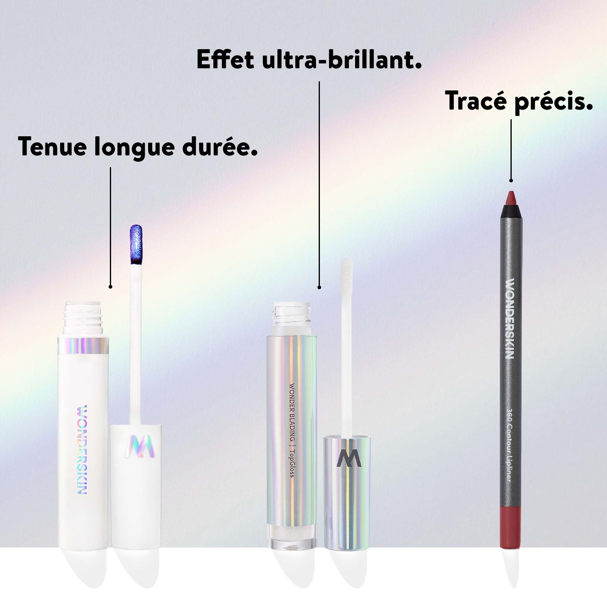 Trio Maquillage Lèvres Longue Tenue & Définition - Wonderskin