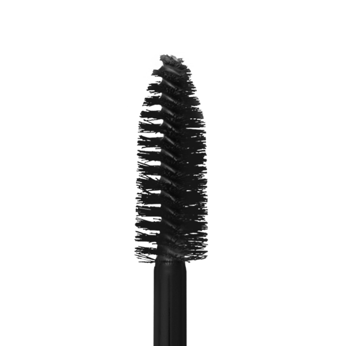Gros plan sur la brosse spirale noire du Ricigel sur fond blanc, soin des cils L'Atelier du Sourcil Paris