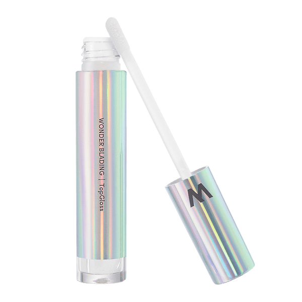 Wonderskin Wonder Blading Top Gloss – Brillant à Lèvres Transparent Hydratant, Pailleté, Finition Laquée, Vegan Et Sans Cruauté