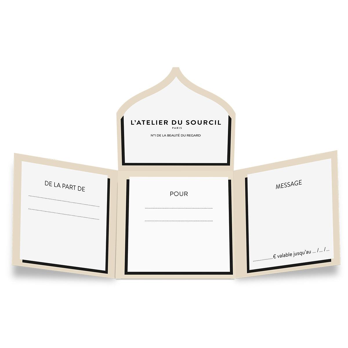 Carte cadeau en Atelier